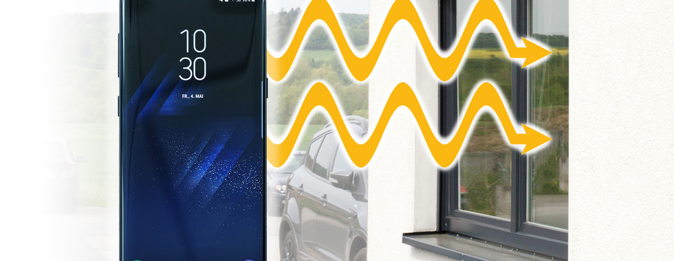 Full reception in conference rooms and office buildings, thanks to RF-transparent glass with a laser finishing treatment. When part of the existing coating is removed, even 5G waves can penetrate the glass. The texture is imperceptible to the human eye.