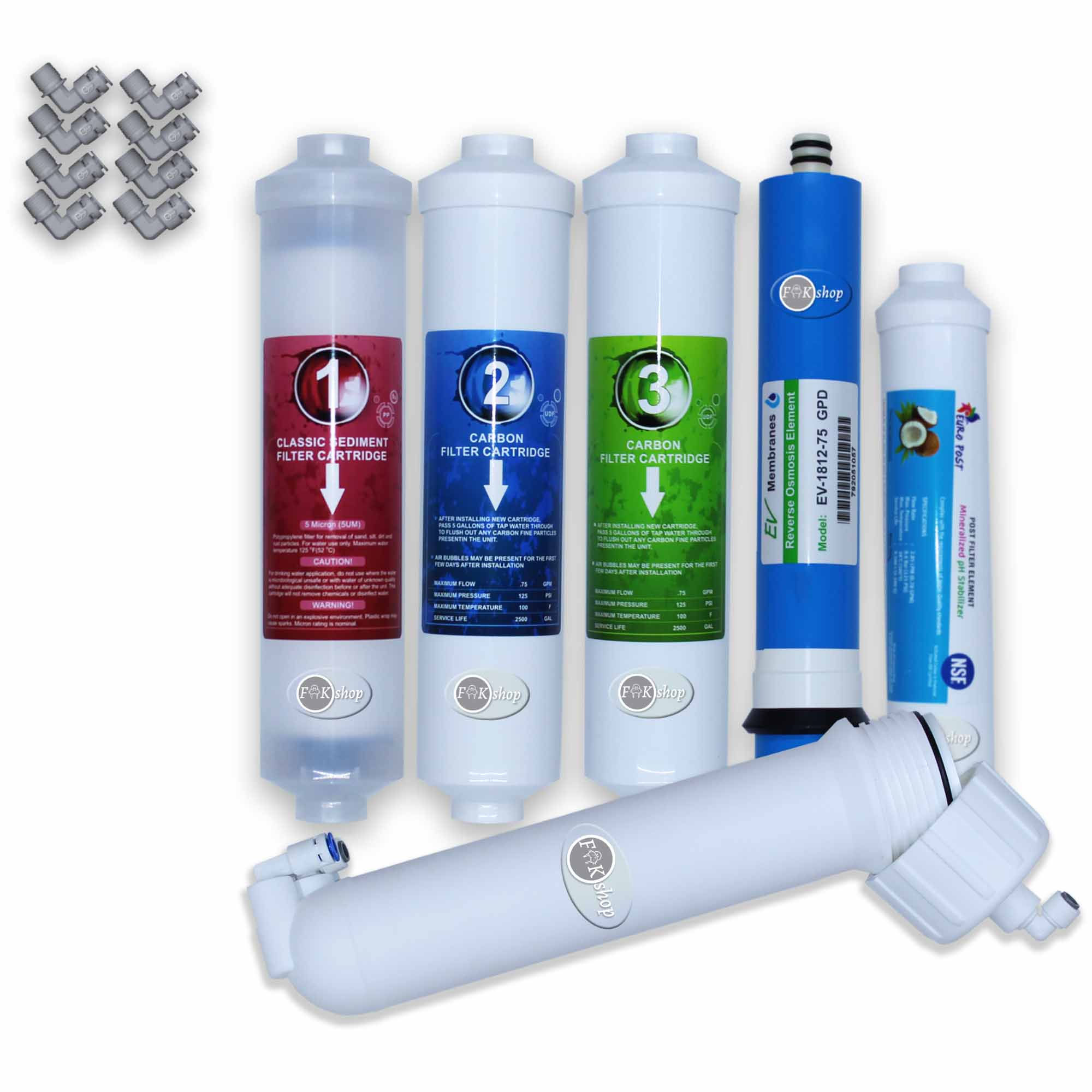 Waterbox ve İnline Uyumlu Filtre Takımı (mebran kabı ile birlikte)