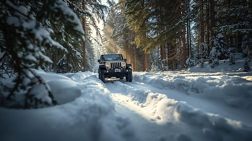 faire une phot d'un 4x4 en balade dans une foret eneige(2).jpg