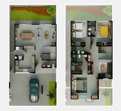 Maqueta casa Castello la vista Querétaro