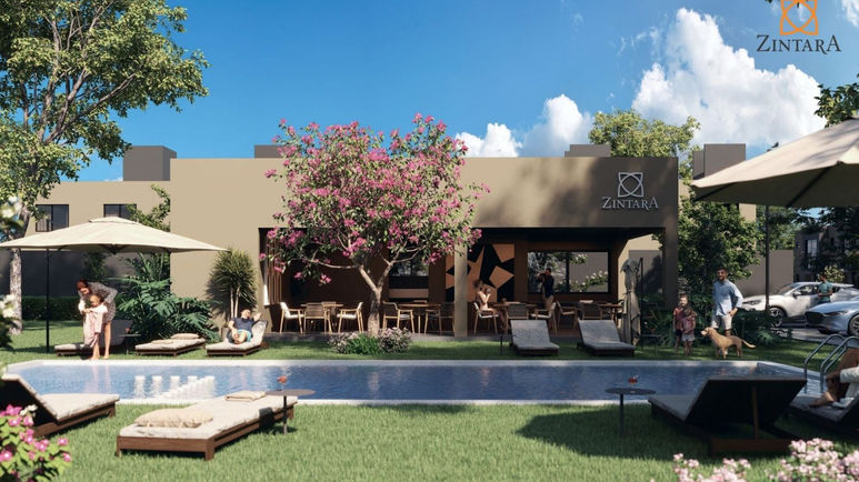 Casa club y alberca recreativa de Zintara Querétaro