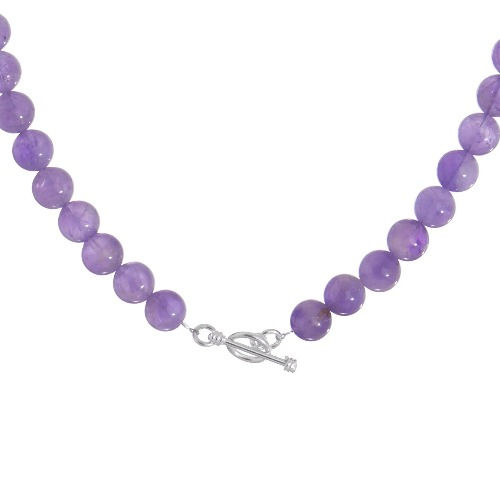 Thumbnail: Collar de amatista con plata