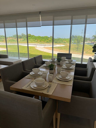 Comedor interior en departamento zona Bonfil