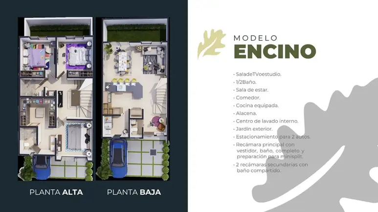 Maqueta del desarrollo residencial Los Robles II Juriquilla.