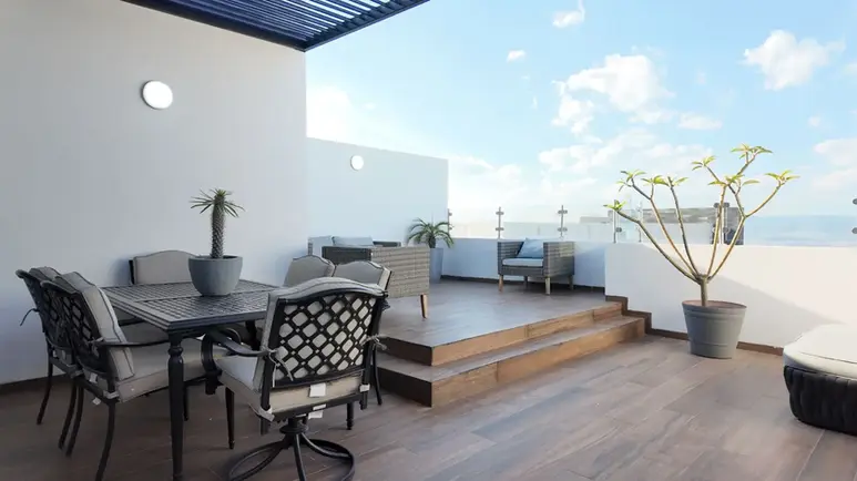 Roof garden de la Casa Encino en Los Robles II Zibatá