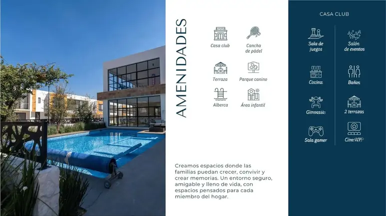 Amenidades de Los Robles Ziré en El Marqués, Querétaro.