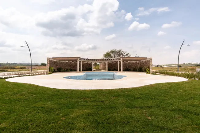 Casa club terrenos cañada del arroyo Querétaro amenidades