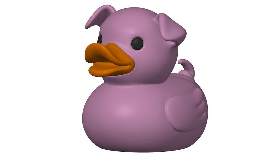 Customizable Pig Duck: jeep-style Ducking Gift, Quirky Animal Decor