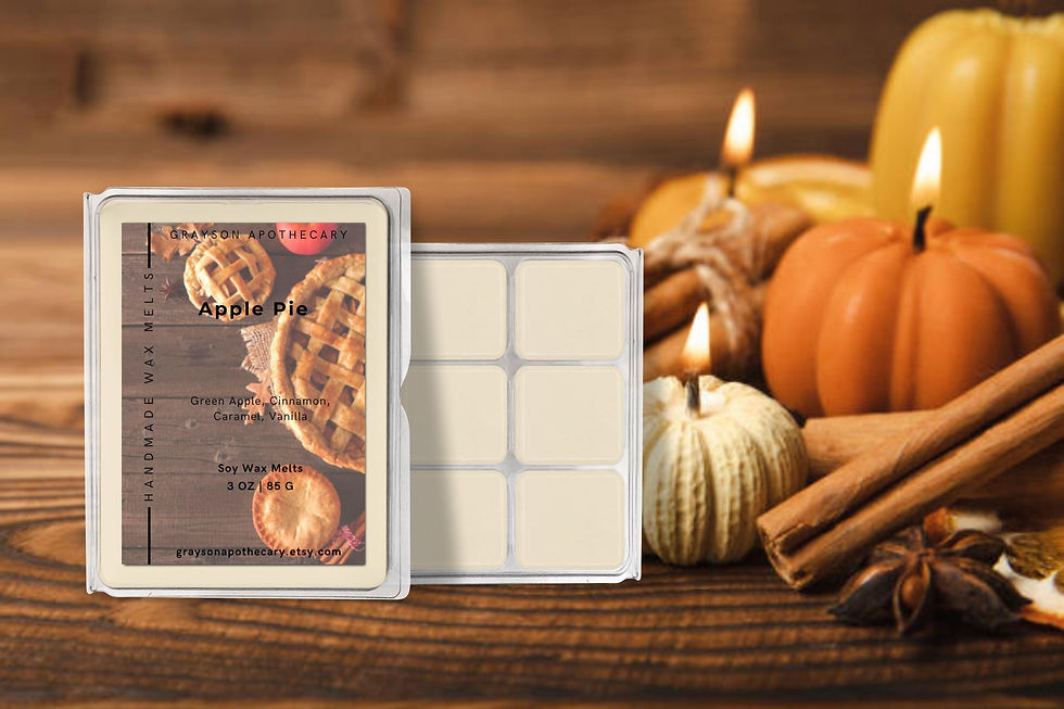 Apple Pie Scented Soy Wax Melt Cubes - Handmade