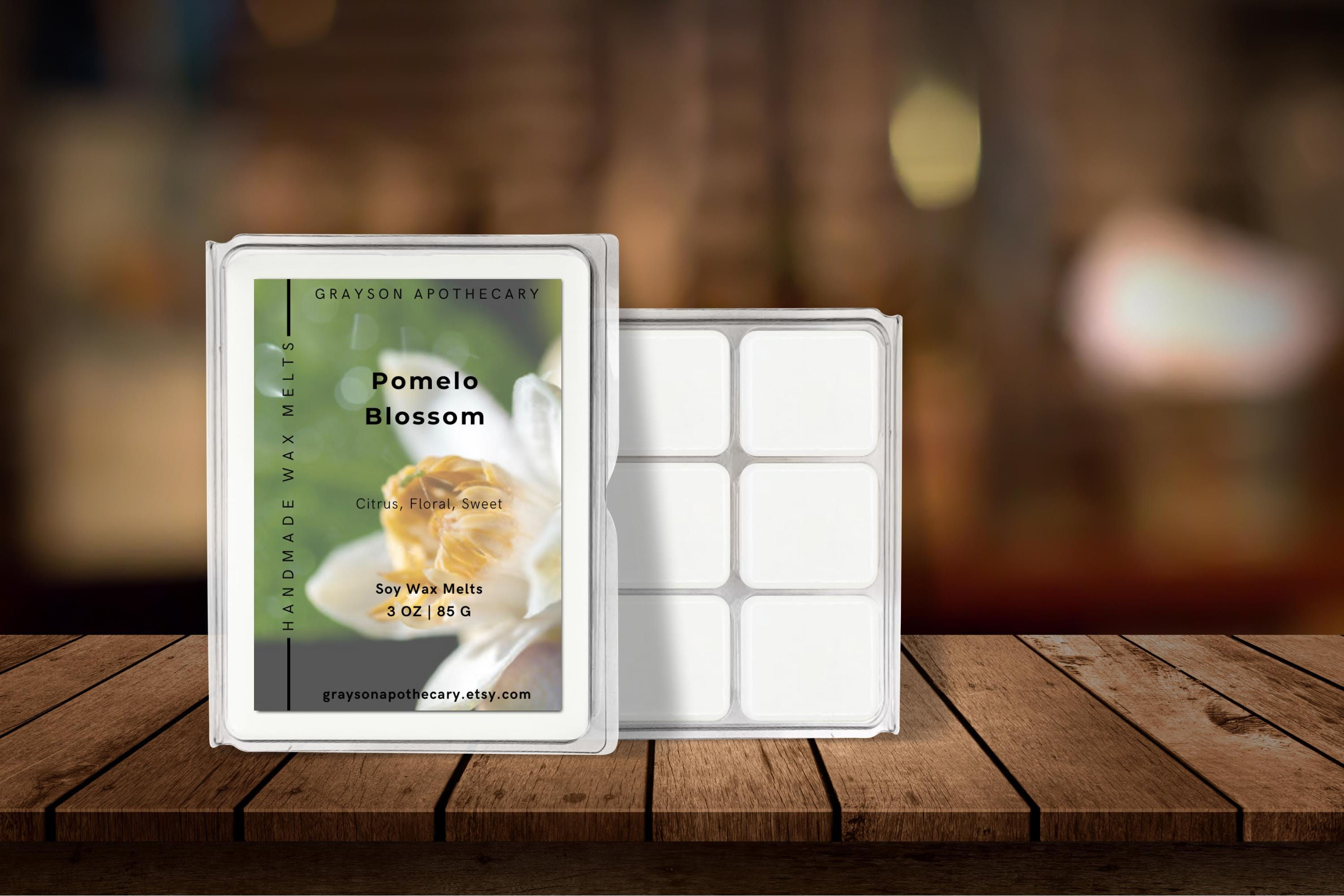 Pomelo Blossom - Soy Wax - Wax Cubes - Handmade