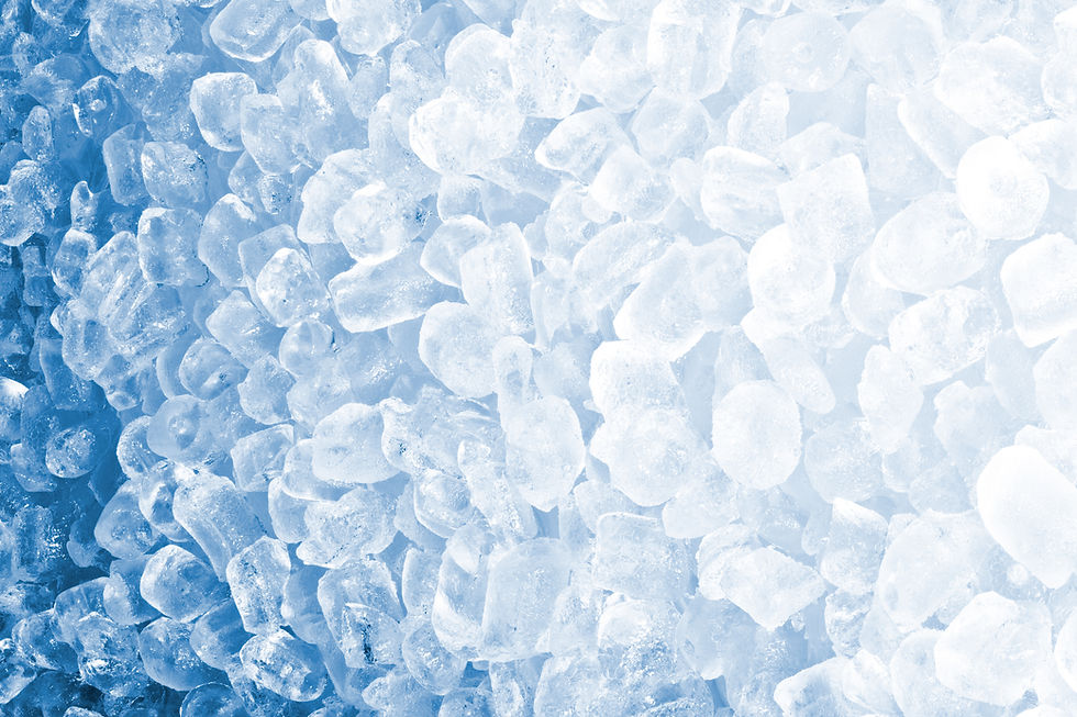 Nahaufnahme von Eiswürfeln