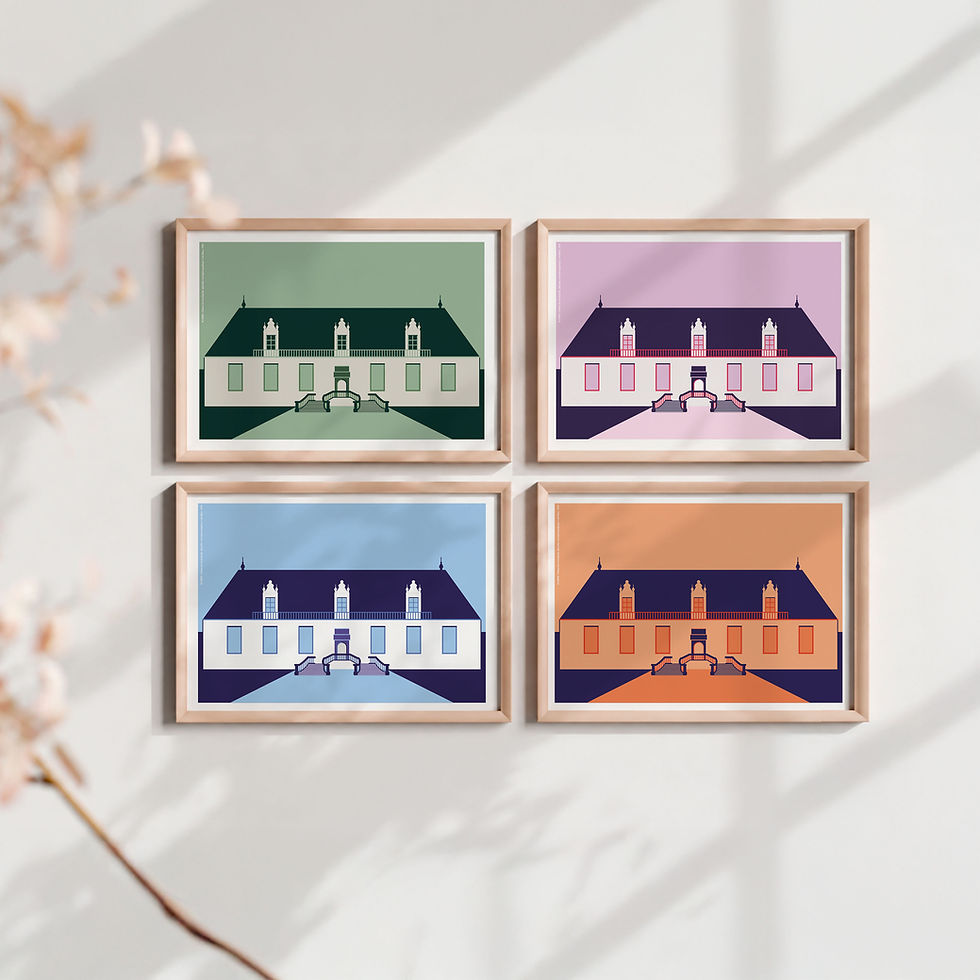 affiche joinville chateau du grand jardin collection archi'graphique A3