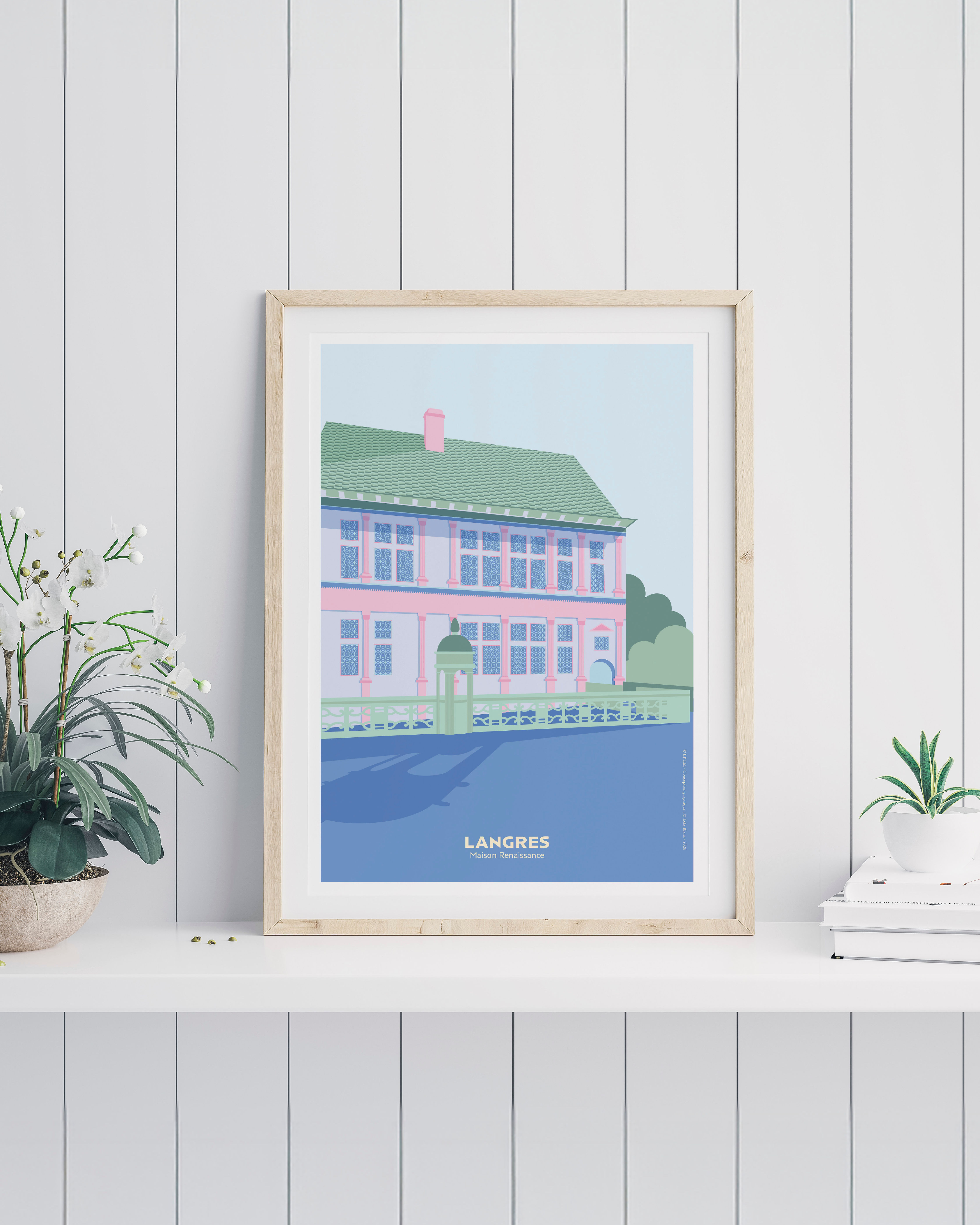 Affiche Langres Maison Renaissance Format A3 Haute-Marne