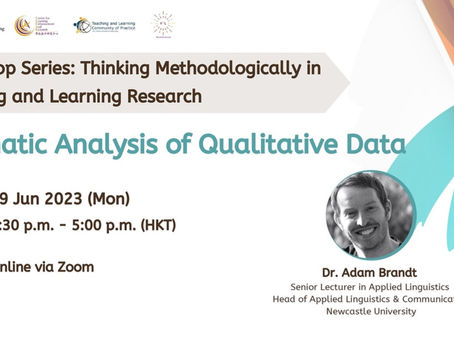 Thinking Methodologically in T&L Research - Thematic Analysis of Qualitative Data