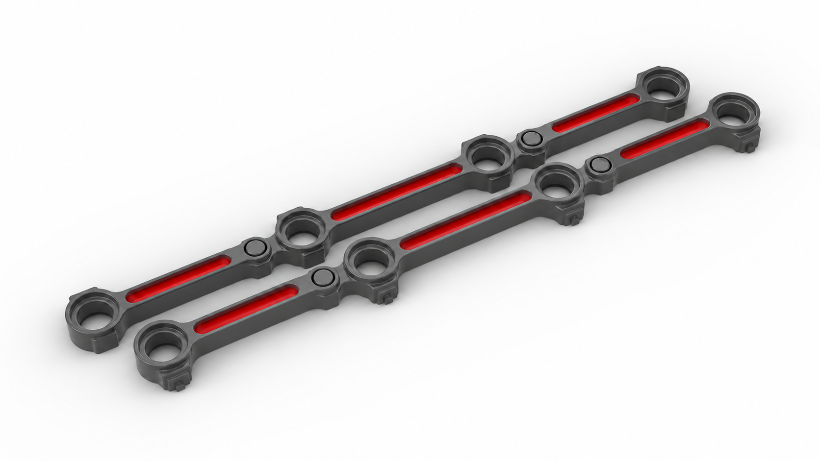 Coupling rod, 4 bearing seats, length 13 diesel locomotive