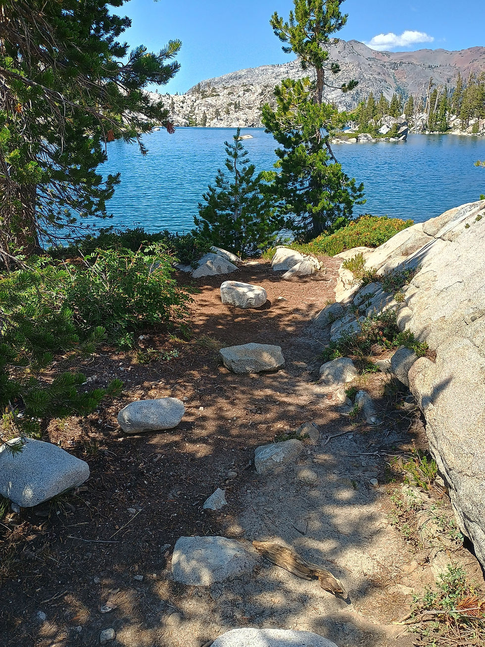 Twenty feet from the water,
