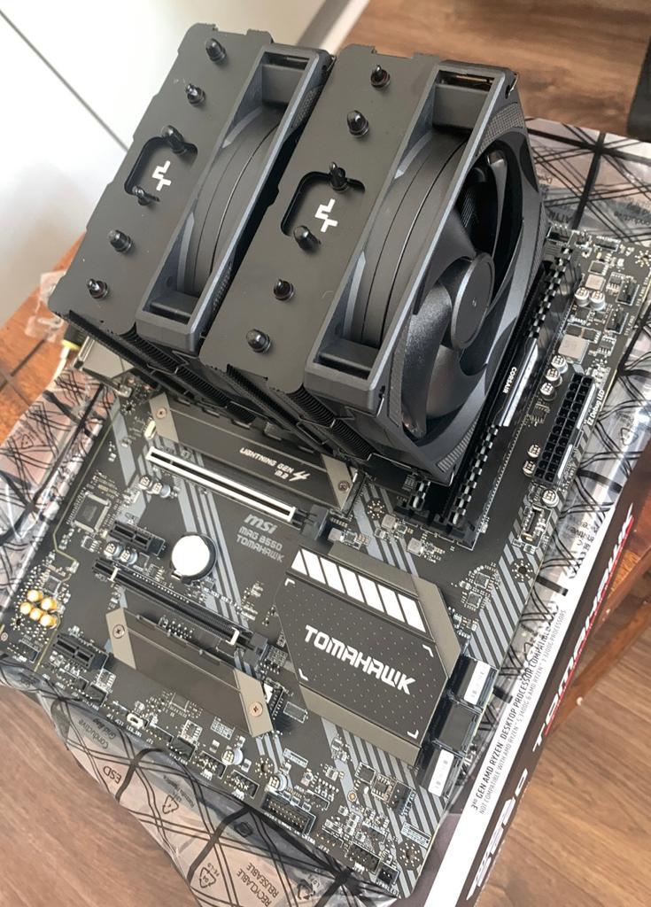 CPU cooler installed for optimal thermals