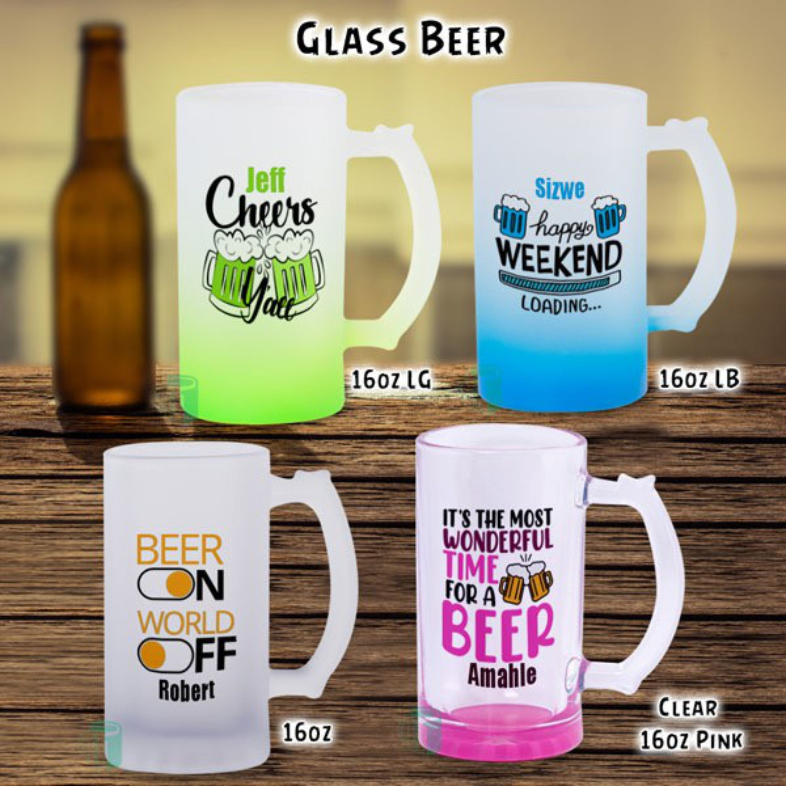 Glass Beer Mug