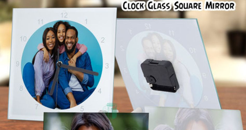 Clock Glass with Mirror Edges