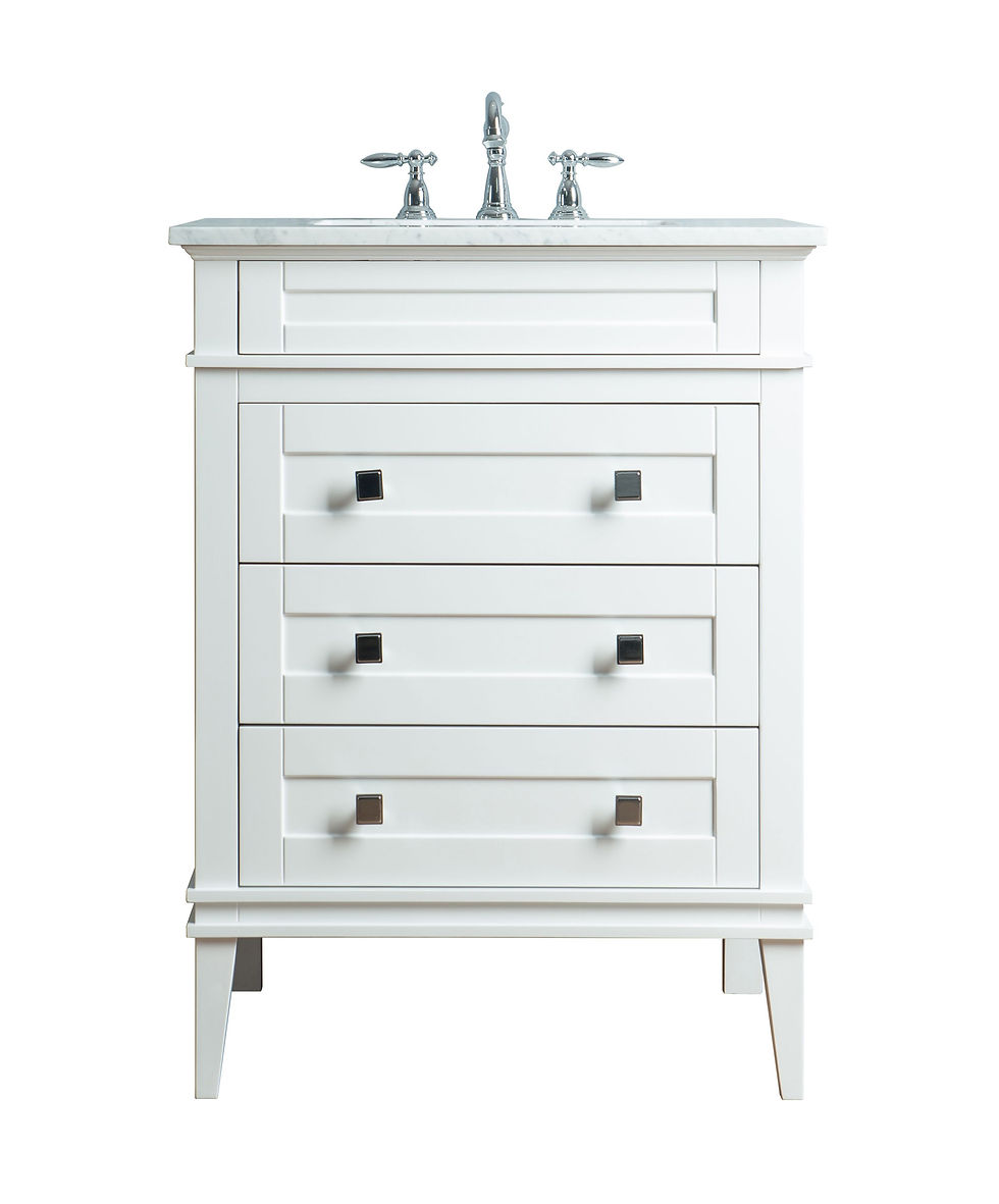 Corinne 30" White Single Sink Vanity