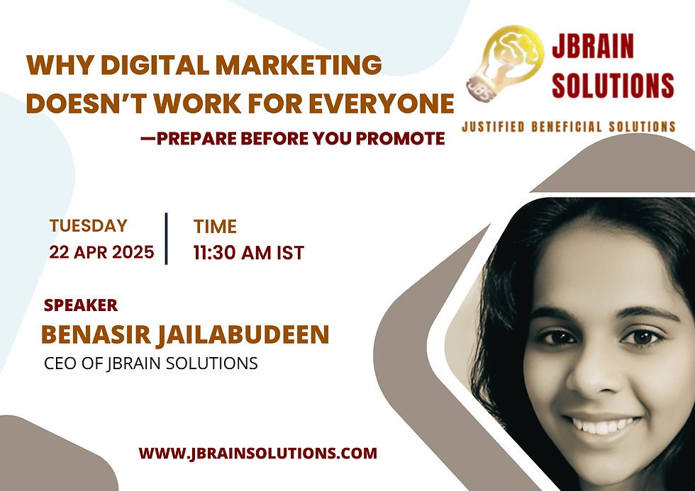 Why Digital Marketing Doesn’t Work for Everyone – Prepare Before You Promote