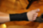 Foot with athletic tape