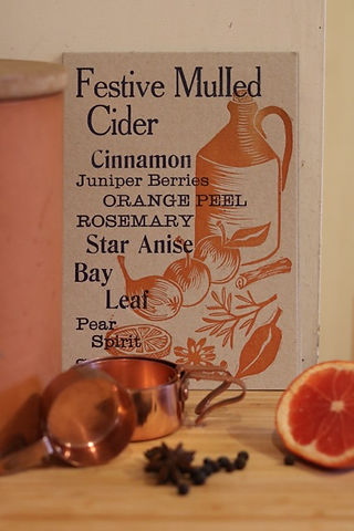 Mulled Cider Recipe Card