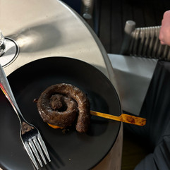 Food at braai, a traditional South African barbecue