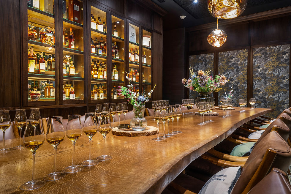 Refined ambiance whiskey bar Grand Cayman