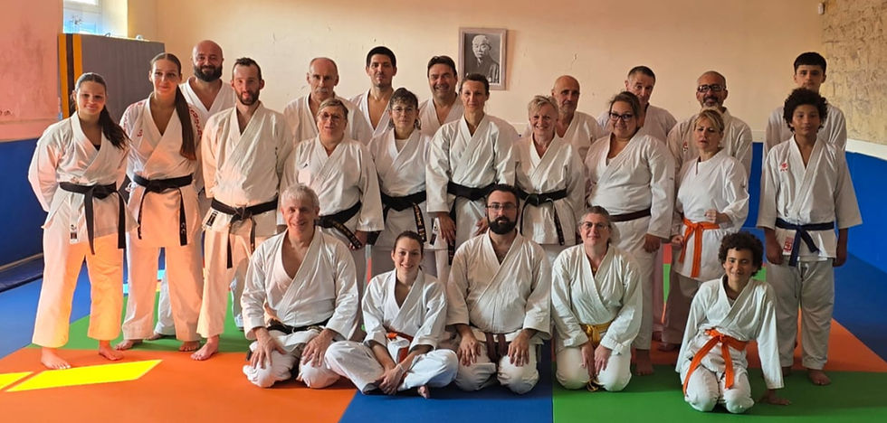 Les participants à ce stage de fin de saison