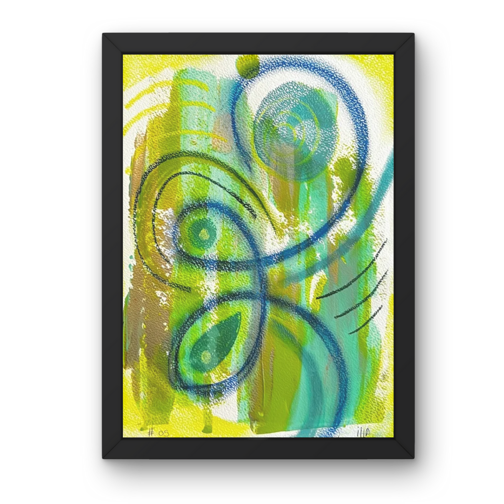 Into the Void 05 - pastel and acrylic drawing