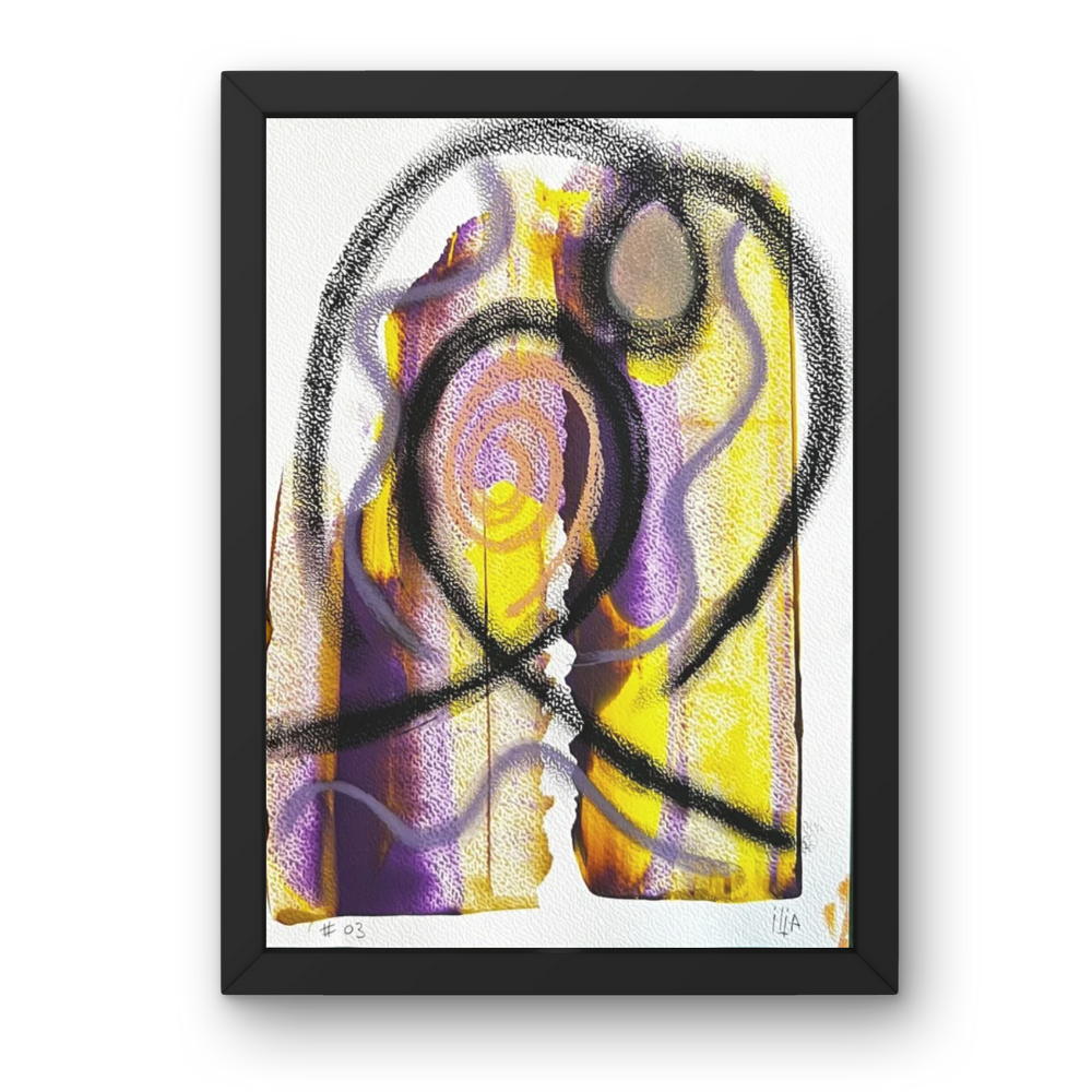 Into the Void 03 - pastel and acrylic drawing