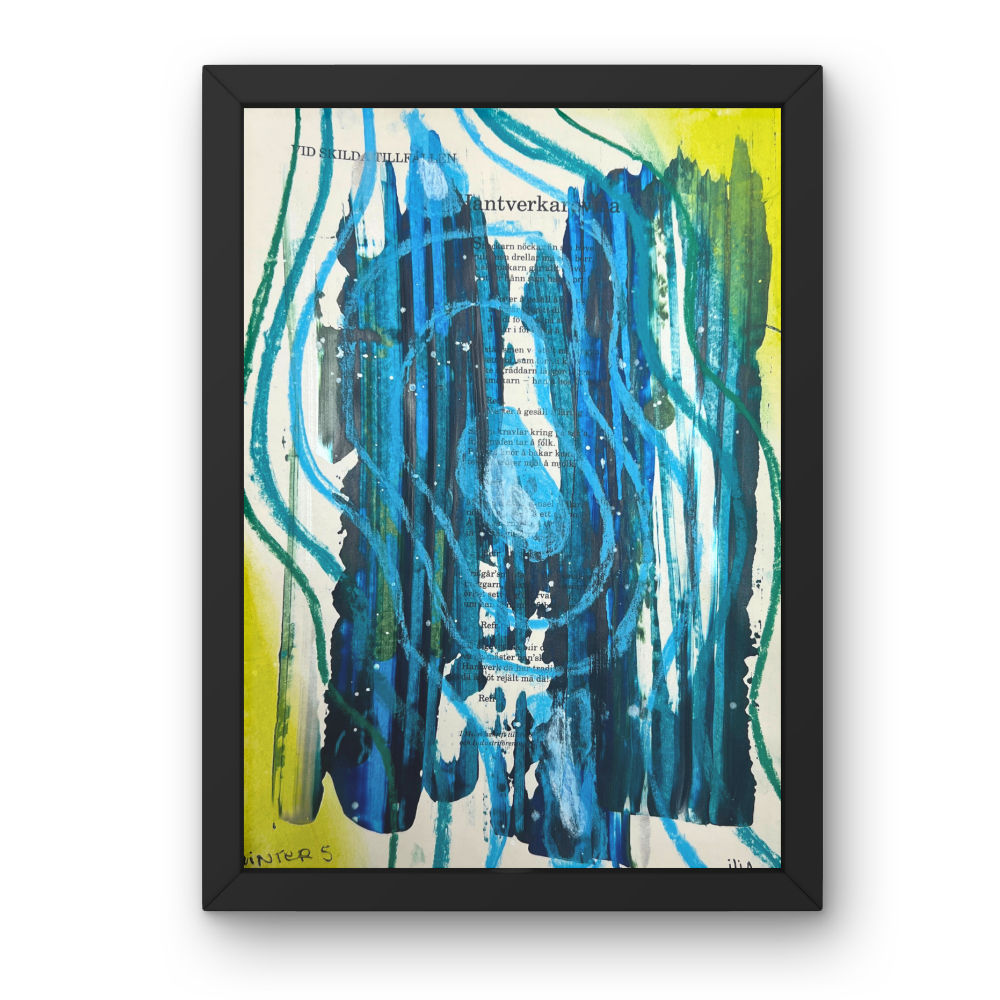 At the Heart of Winter 05 - pastel and acrylic drawing