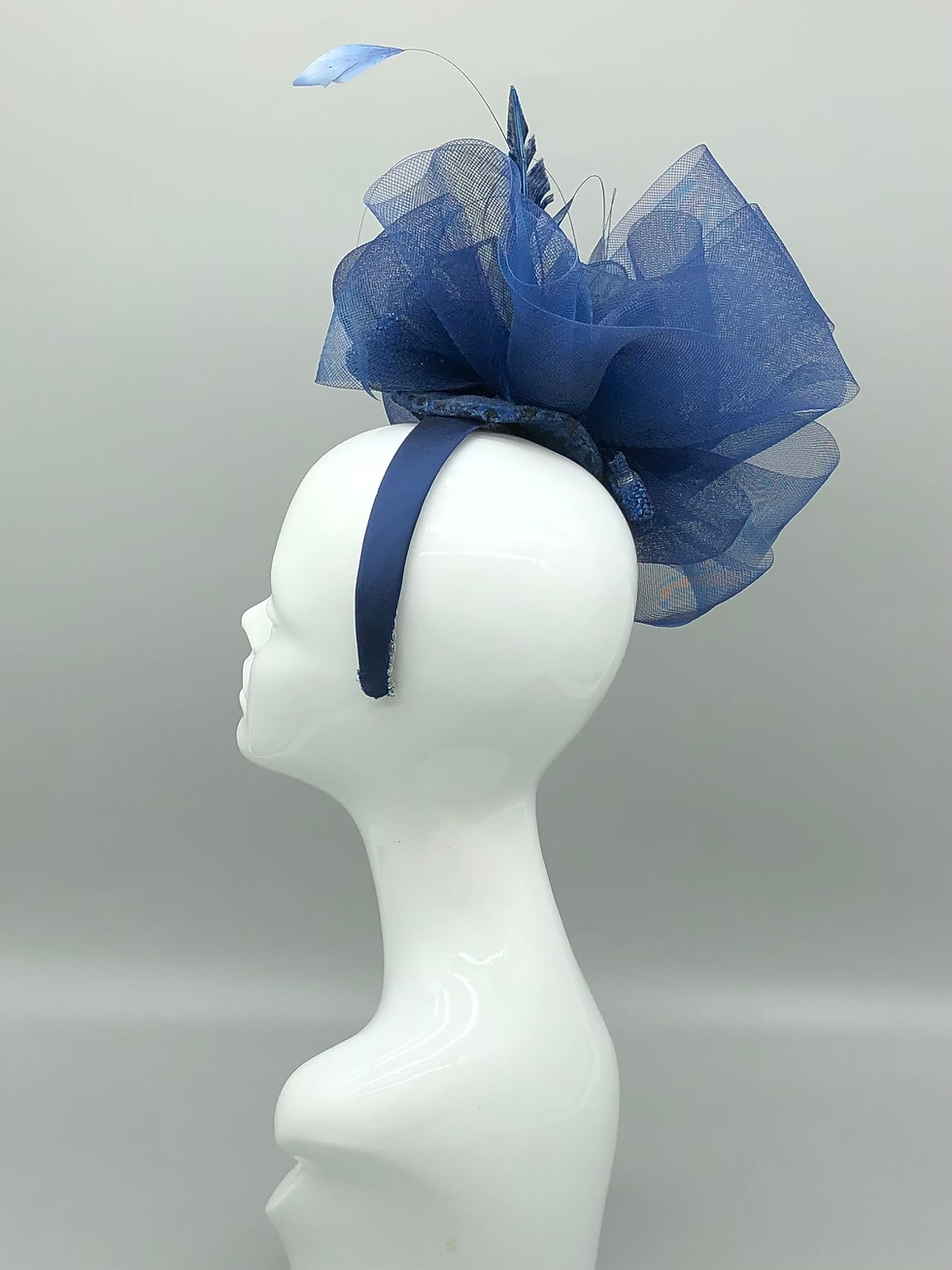 Thumbnail: Blue Navy Headpiece Occasion Hat