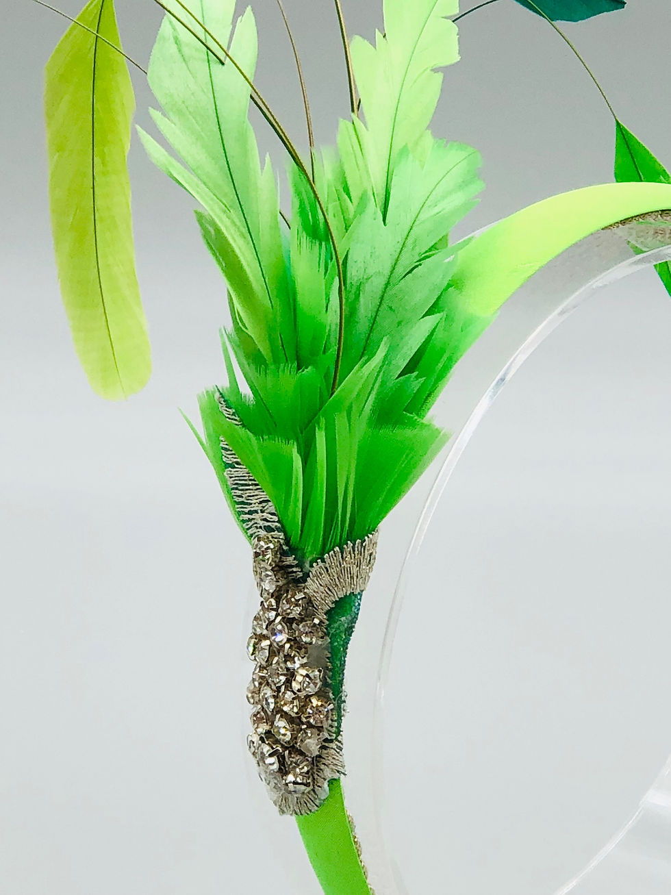 Thumbnail: Lime Green Feather Headband 