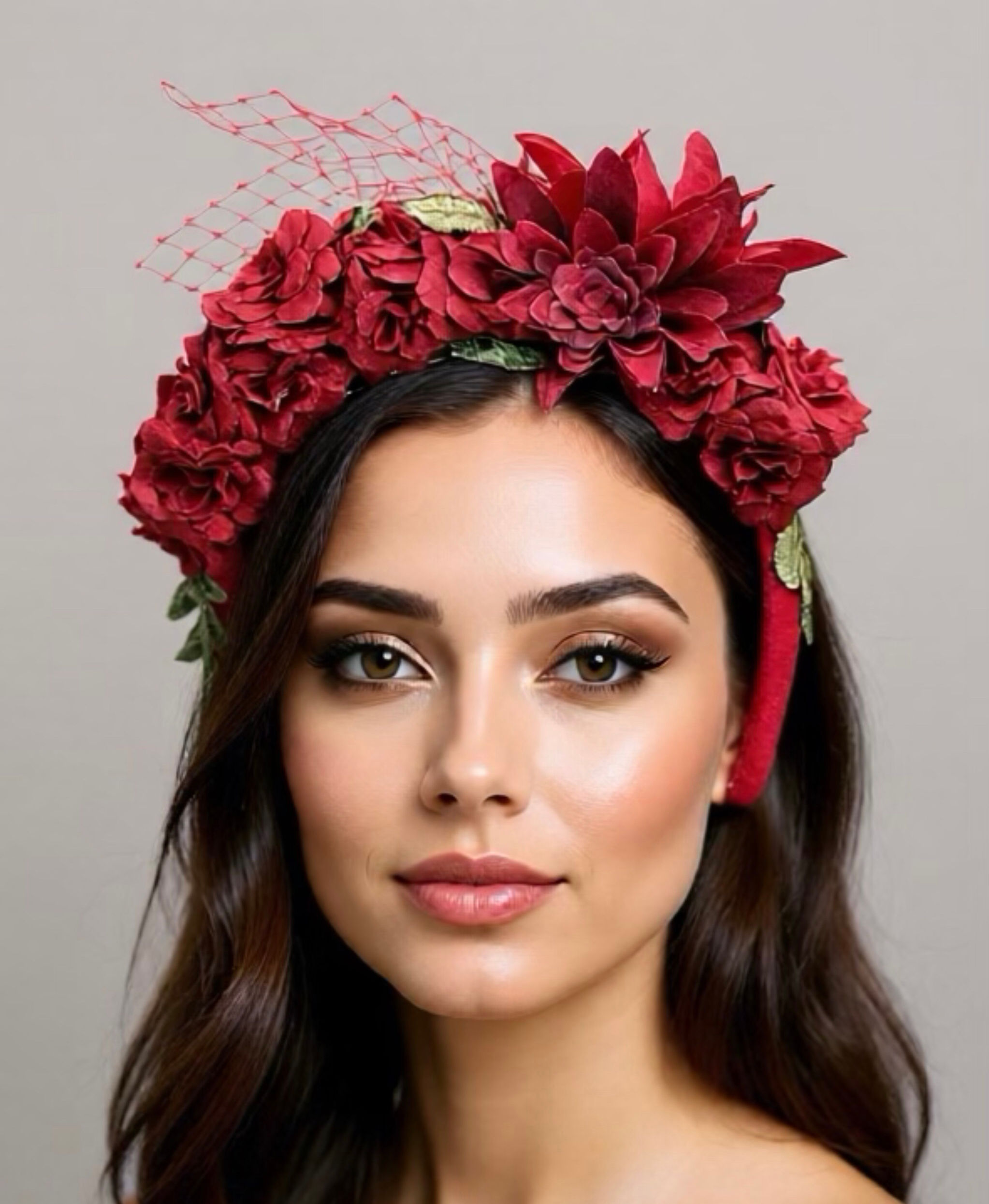 Red Flower Headband 