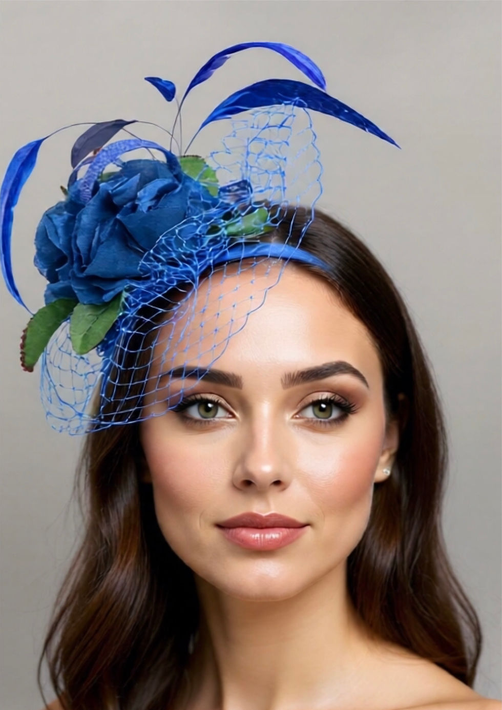 Royal Blue Fascinator