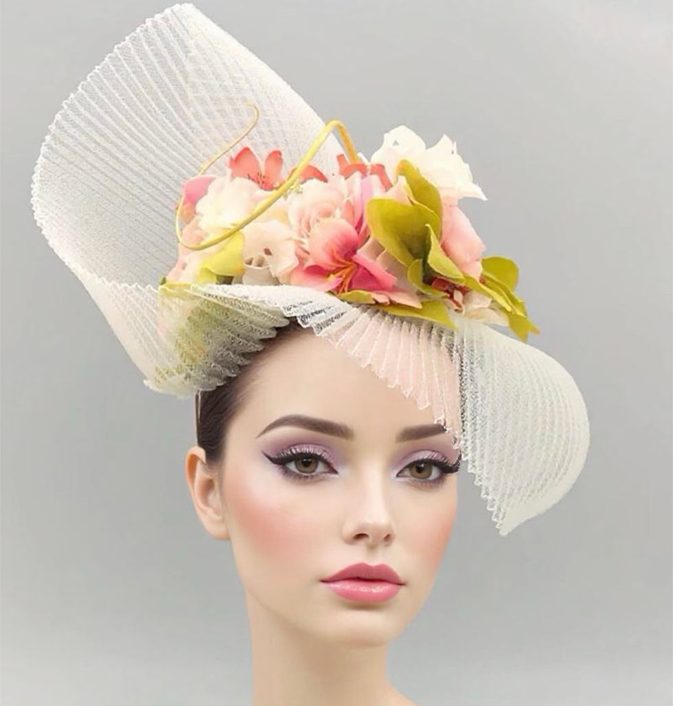 Ivory Flower Hat