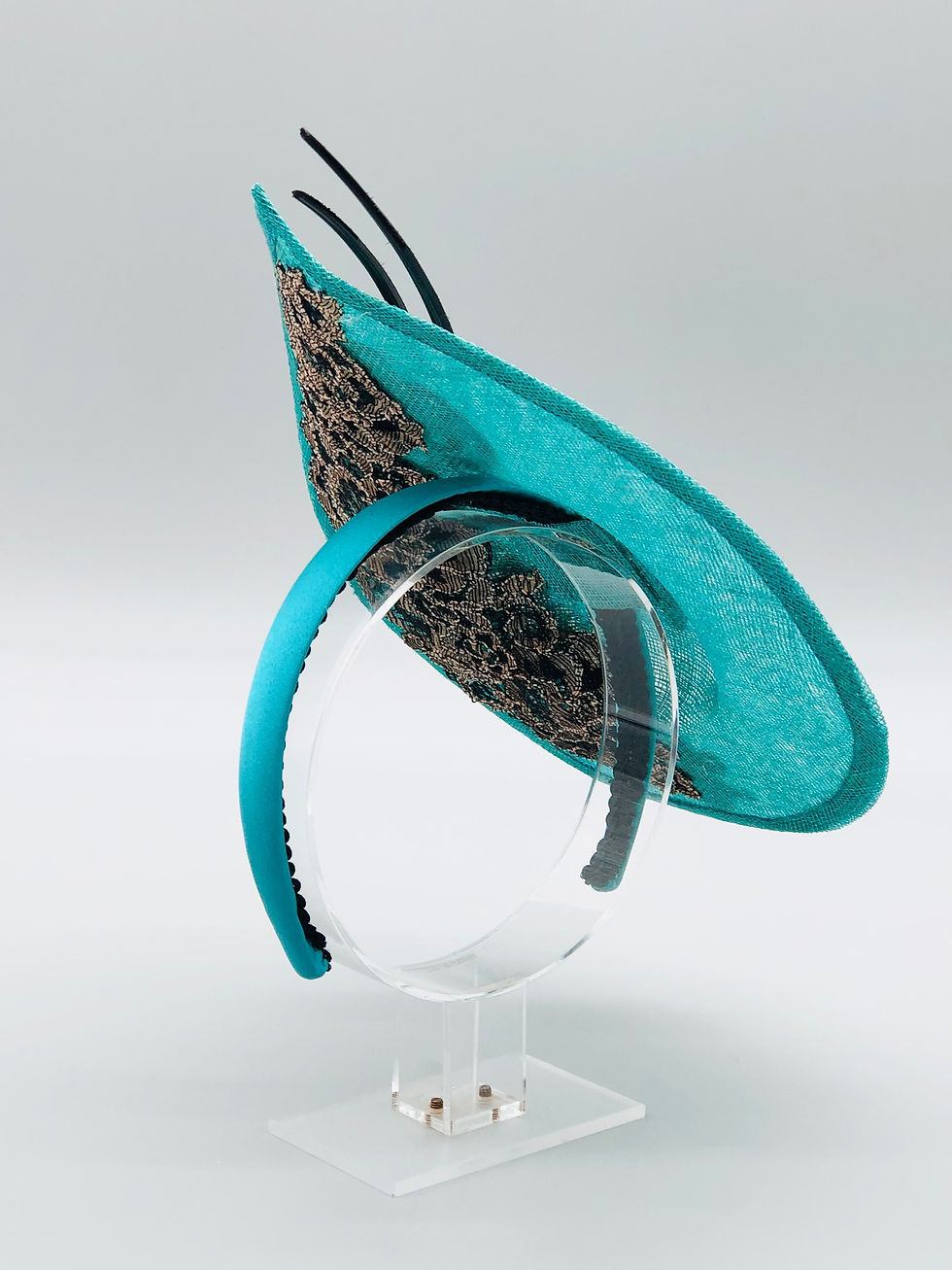 Thumbnail: Green Lace  Hat Wedding Hat ,Occasion Hat