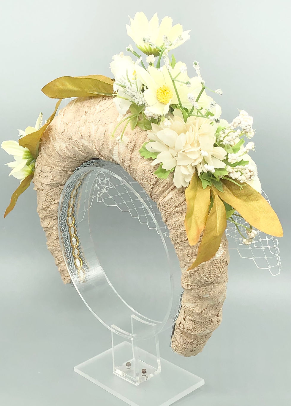 Thumbnail: Beige padded headband 