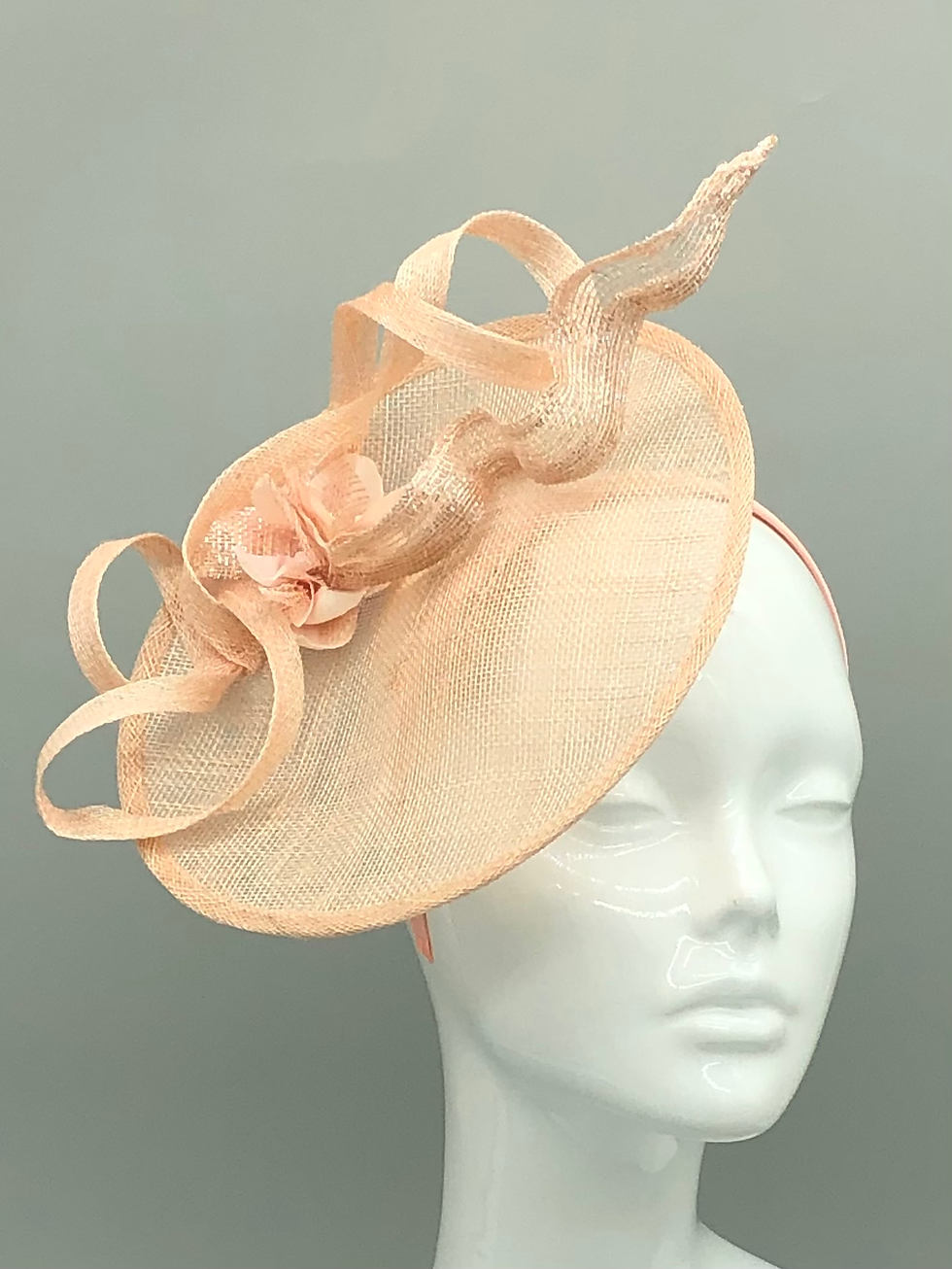 Thumbnail: Beige Peach Saucer Hat 