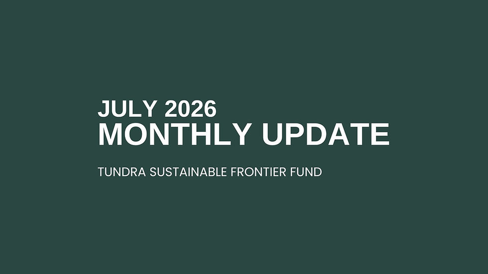 MONTHLY COMMENT SUSTAINABLE FRONTIER - JULY 2026