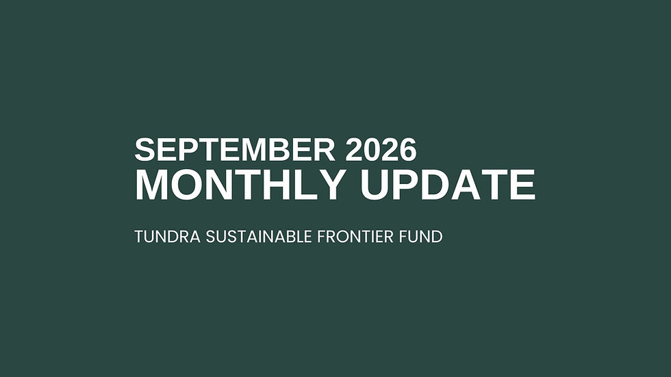 MONTHLY COMMENT SUSTAINABLE FRONTIER - SEPTEMBER 2026