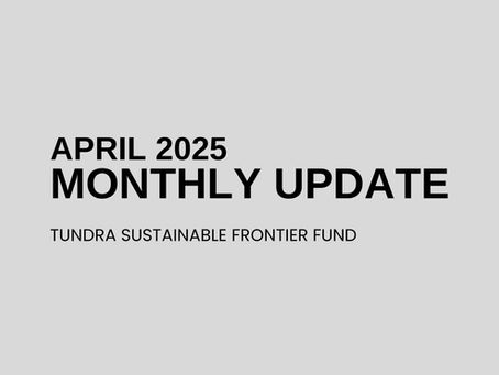 MONTHLY COMMENT SUSTAINABLE FRONTIER – APRIL 2025