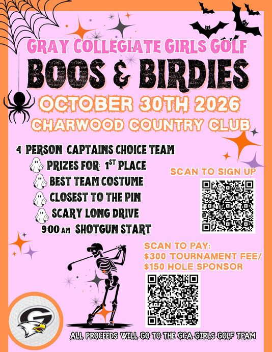 Boos and Birdies Fundraiser