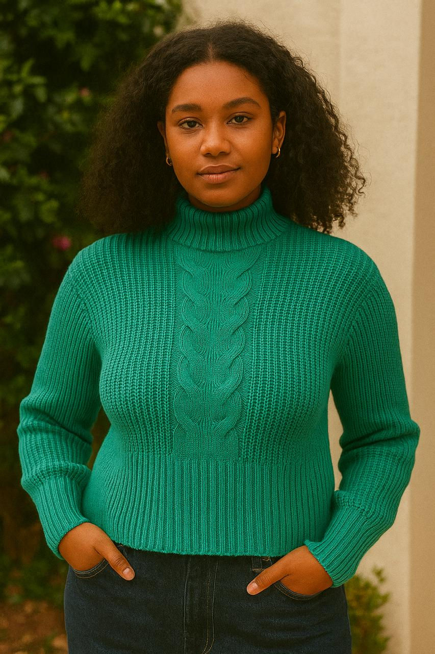 Blusa de lã. Tamanho único, veste do P ao G.