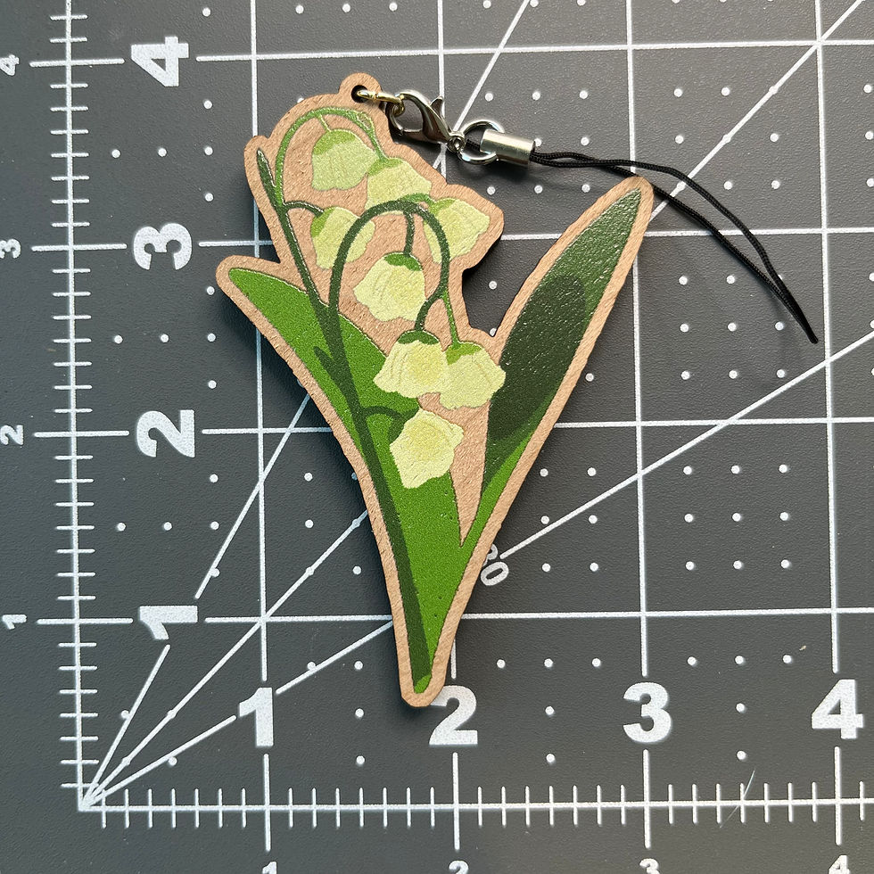 Lily of the Valley Wooden Charm citrusfoam