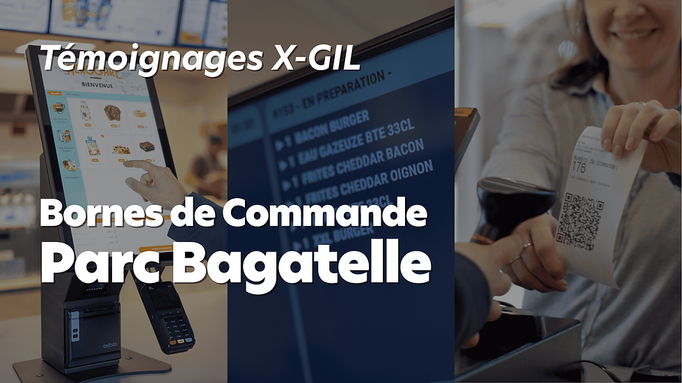 Installation de bornes de commande au restaurant l'Aérogare