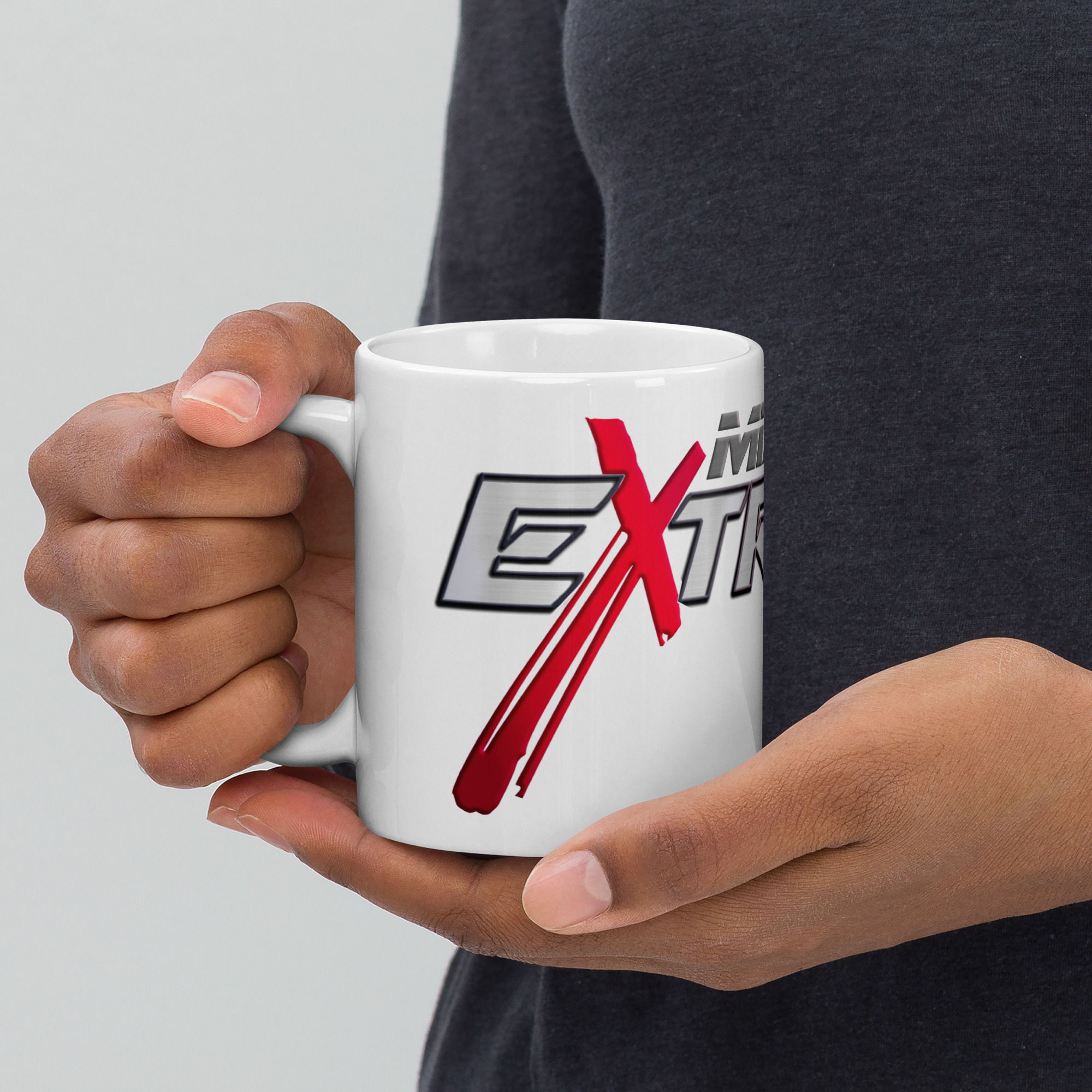 M X mug
