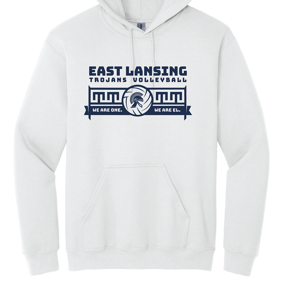 Thumbnail: EL High School Volleyball - Gildan Adult Hoodie